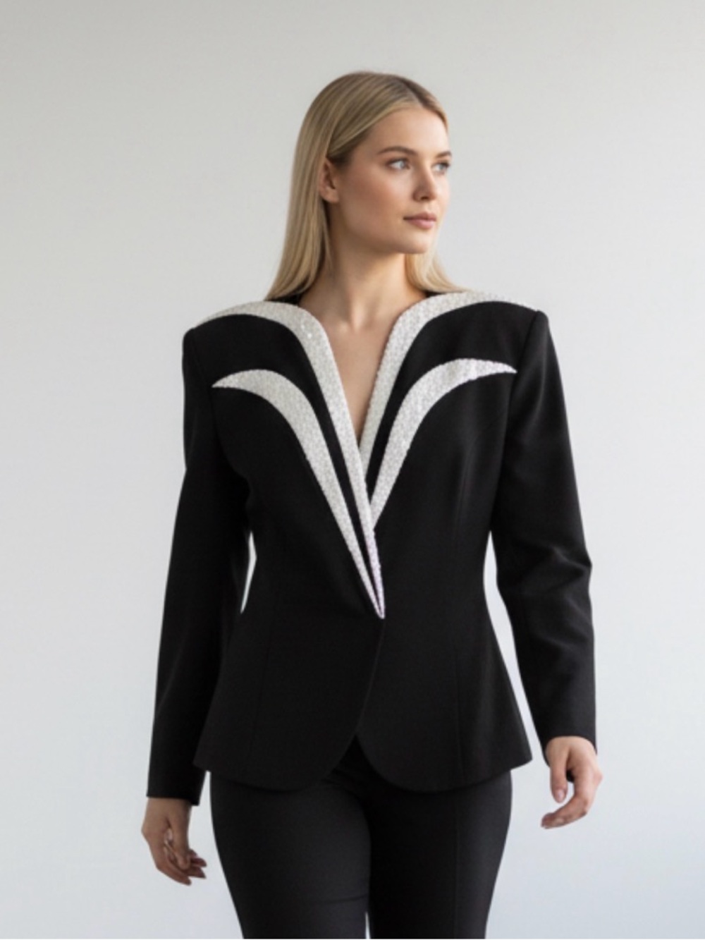 CACHÉ 1980's Vintage Beaded Embellished Jacket size 8 NEW